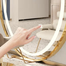 miroir lumineux moderne créatif en forme d'œuf
