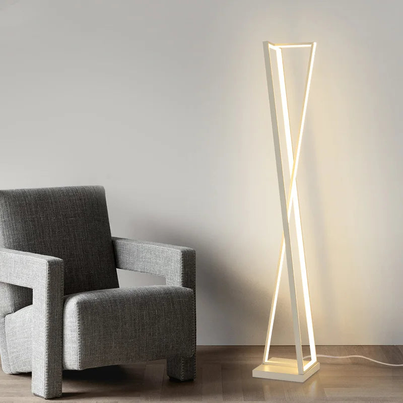 lampadaire design moderne style nordique simple sur pied - vue 3 sur 7