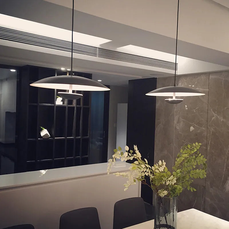 lampe suspension led style nordique grain bois pour décoration bureaux