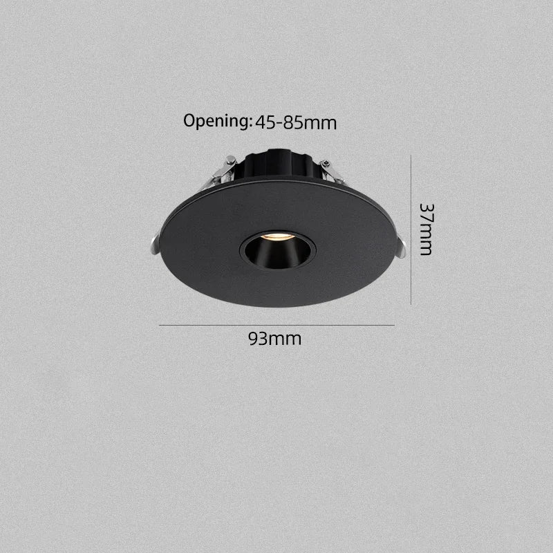 spot led ultra fin pour éclairage d ambiance rond encastré