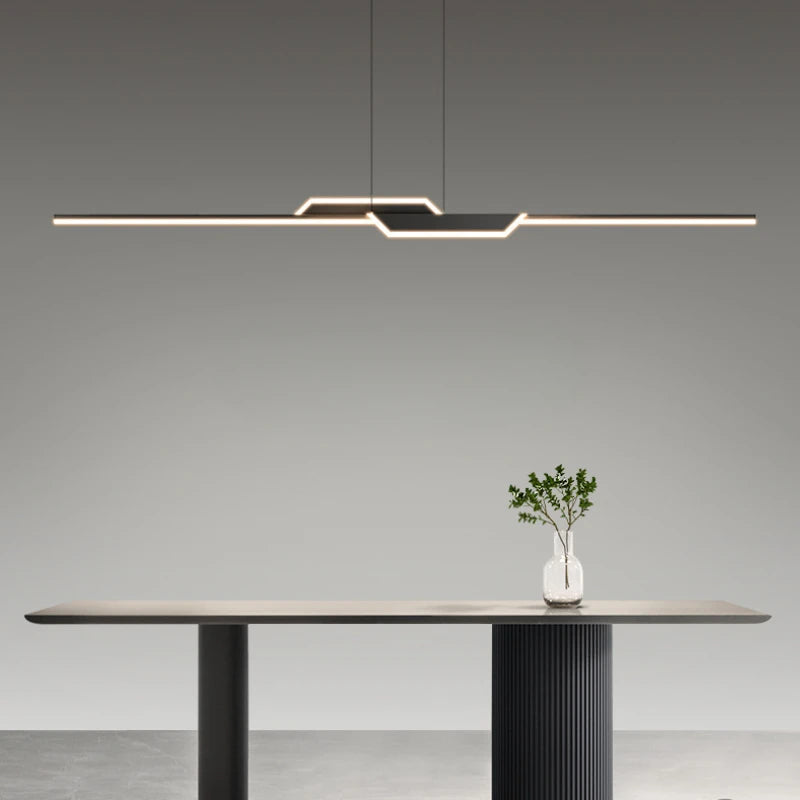 suspension led linéaire moderne pour décoration intérieure élégante - vue 2 sur 7