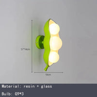 lustre en verre à pois créatifs avec fil réglable