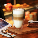 Tasses double paroi verre isolant artisanales café expresso