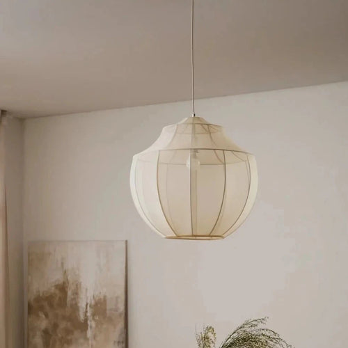 Suspension en tissu nordique minimalisme salon salle à manger décorations de chambre à coucher lampe suspendue Lustre luminaires d'intérieur