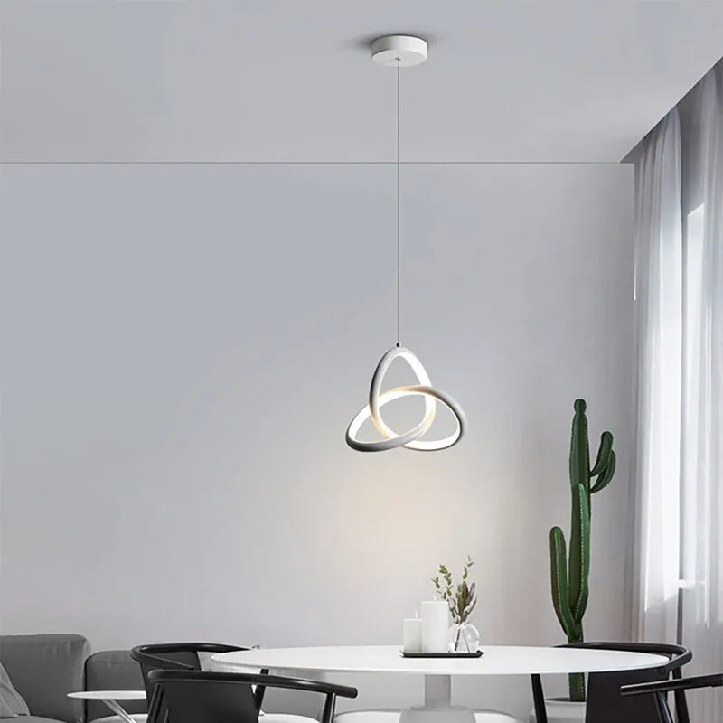 Rotatif LED moderne suspension accessoires pour la maison pour Restaurant chambre porche barre lumière lampe de luxe pliable lustre - vue 5 sur 11