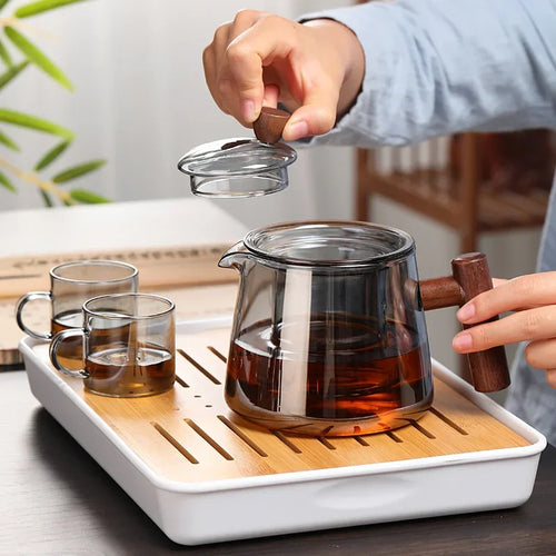 Theiere japonaise verre resistant gaiwan infusion the puer