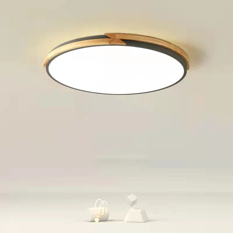 plafonnier led ultra-mince rond à intensité variable luminaire salon - vue 4 sur 16
