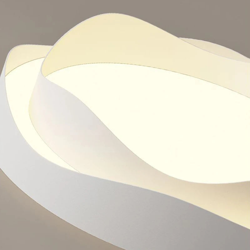 Lustre LED blanc plafonniers salon cuisine décor luminaire intérieur pour cuisine lampe à gâteau - vue 4 sur 9