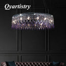 lustre de luxe en cristal lampe à main éclairage de bar luminaire suspendu