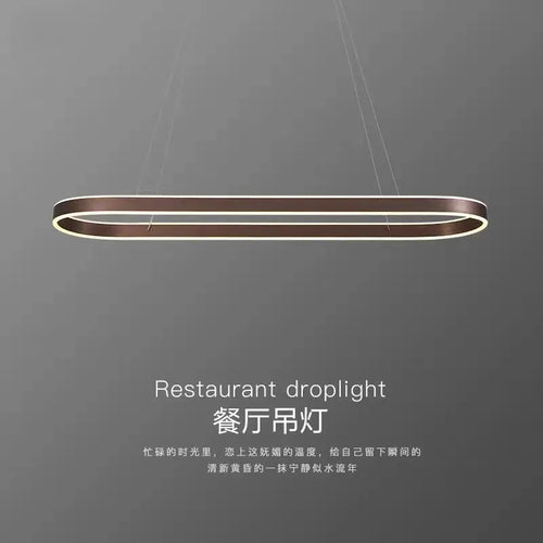 lustre led design nordique minimaliste pour décoration longue