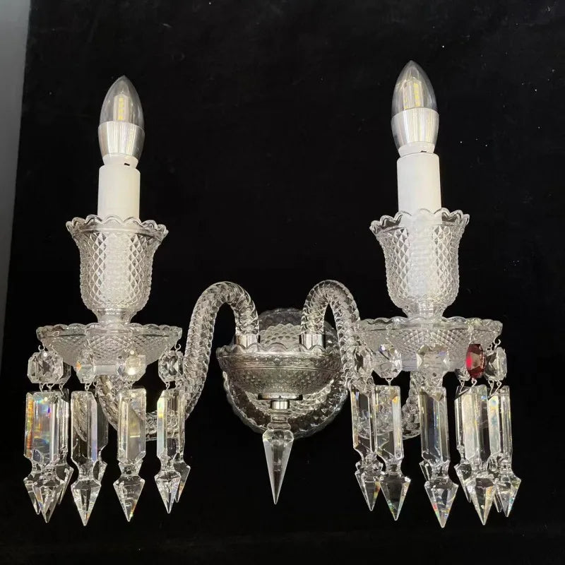 applique murale en cristal pour éclairage intérieur et mariage - vue 4 sur 10