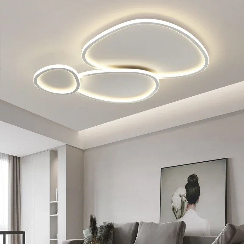 plafonnier nordic led rond luminaire d'éclairage décoratif intérieur