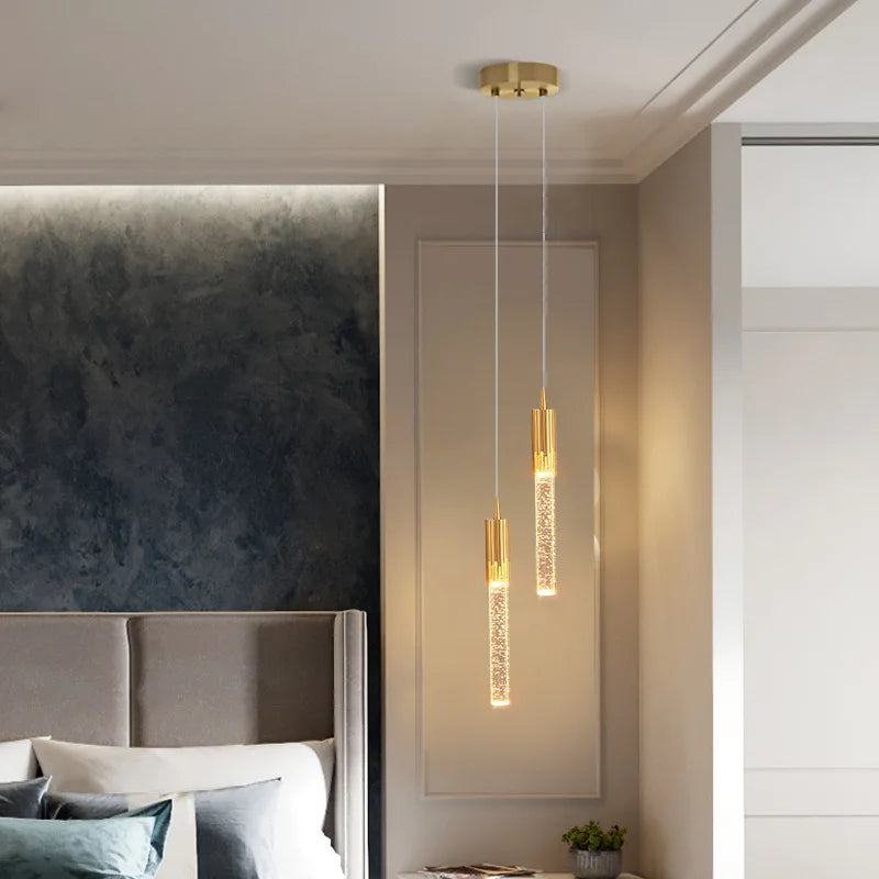 Suspension en cristal de luxe pour décoration intérieure