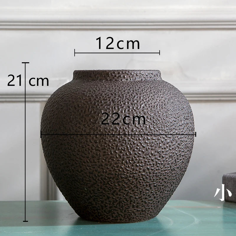 vase en céramique vintage style européen et chinois moderne - vue 9 sur 15