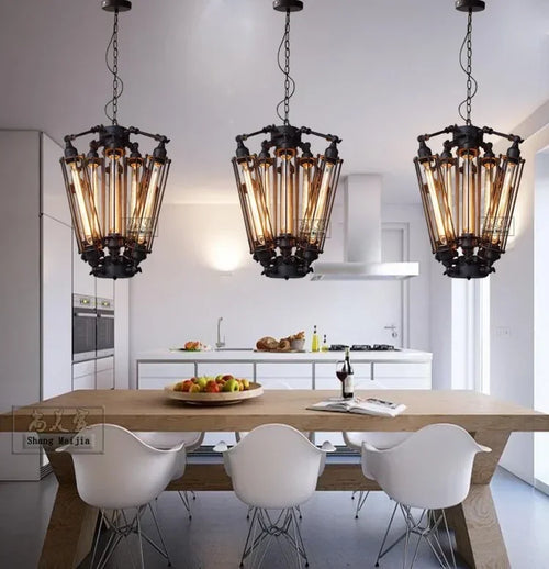 lustre moderne suspension grandes lampes créatives noir