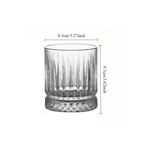 Verre strié vertical verre à vin bière eau