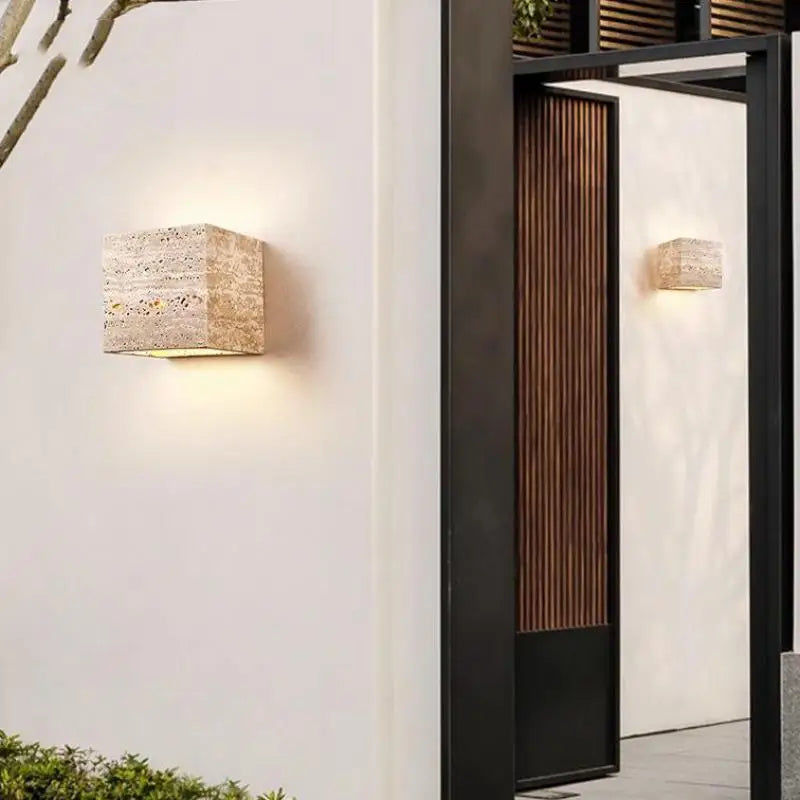 applique murale led en marbre art déco pour intérieur et éclairage décoratif - vue 4 sur 7