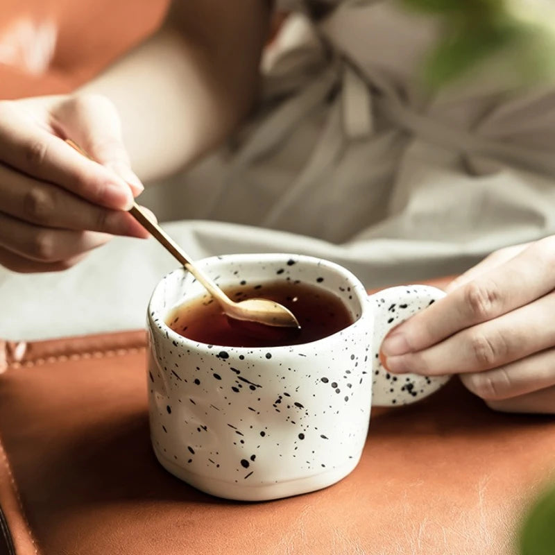 Mug céramique motif encre éclaboussée design 280ml