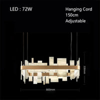 Lustre design LED moderne luxe marbre concepteur décoration