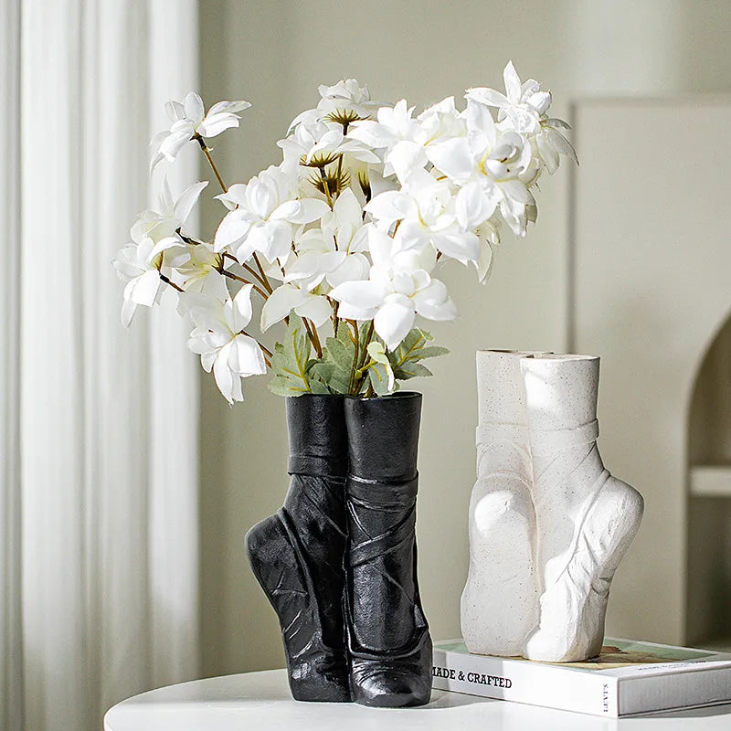 vase en céramique moderne minimaliste pour fleurs décoratives