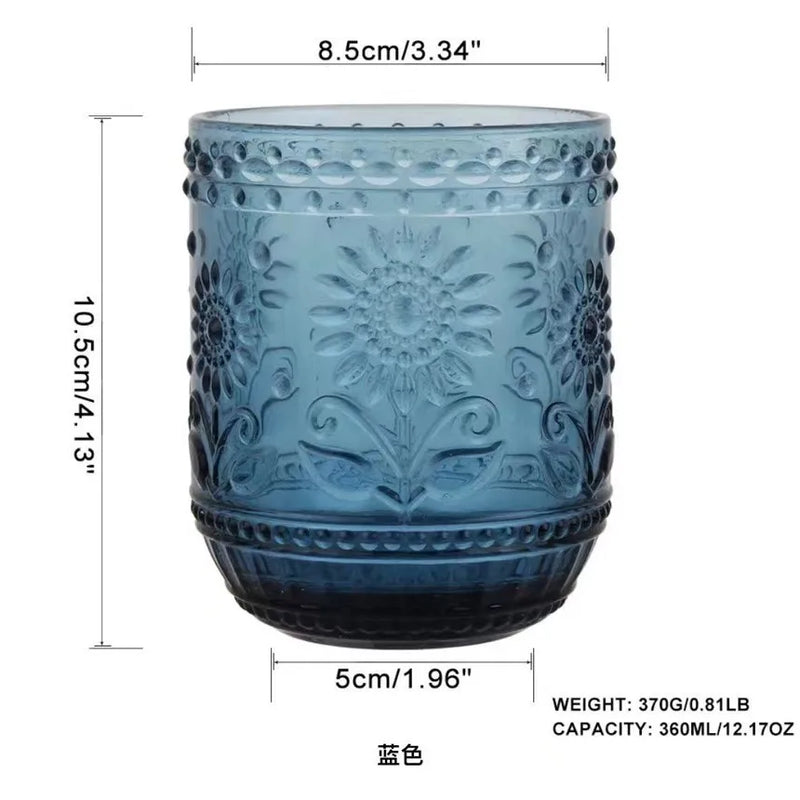 Verre vintage sans pied resistant chaleur cuisine