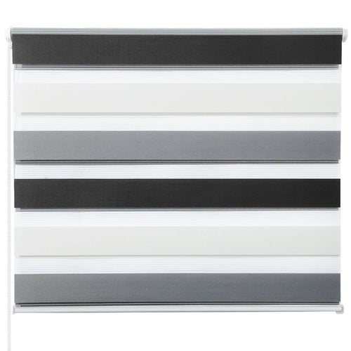 Store enrouleur double persienne tissu pour chambre salon