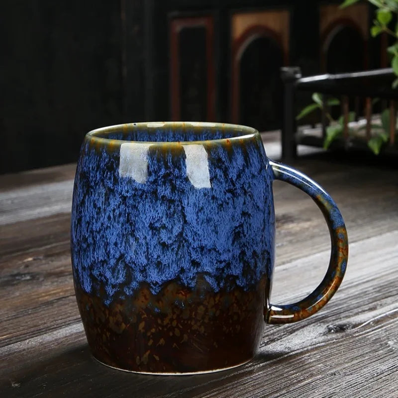 Mug céramique grande capacité style japonais rétro couple