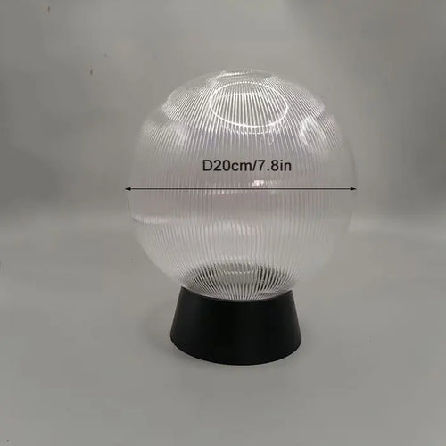 lampadaire extérieur globe noir pour éclairage de jardin et terrasse