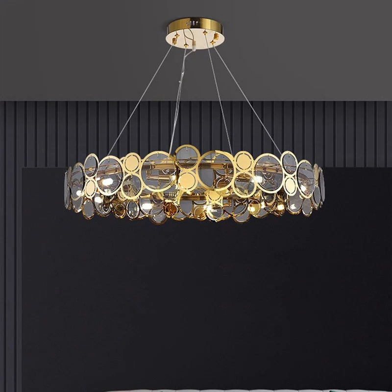 lustre moderne led de luxe pour éclairage intérieur