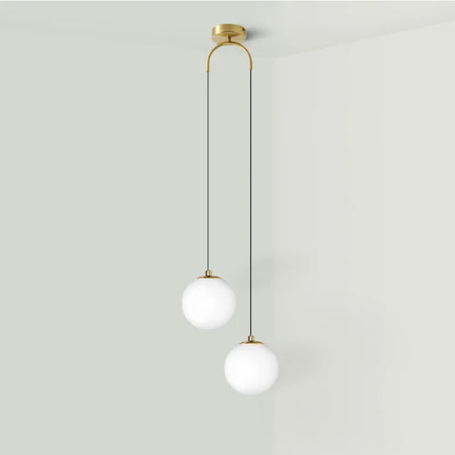 Suspension LED en verre moderne nordique pour salle à manger chambre lustre en or luminaires intérieur Restaurant Bar décor lampe suspendue