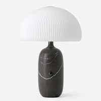 Lampe de table simple et luxueuse design salon chambre chevet lampe de table en verre champignon