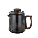 Théière en verre portative avec tasses style moderne