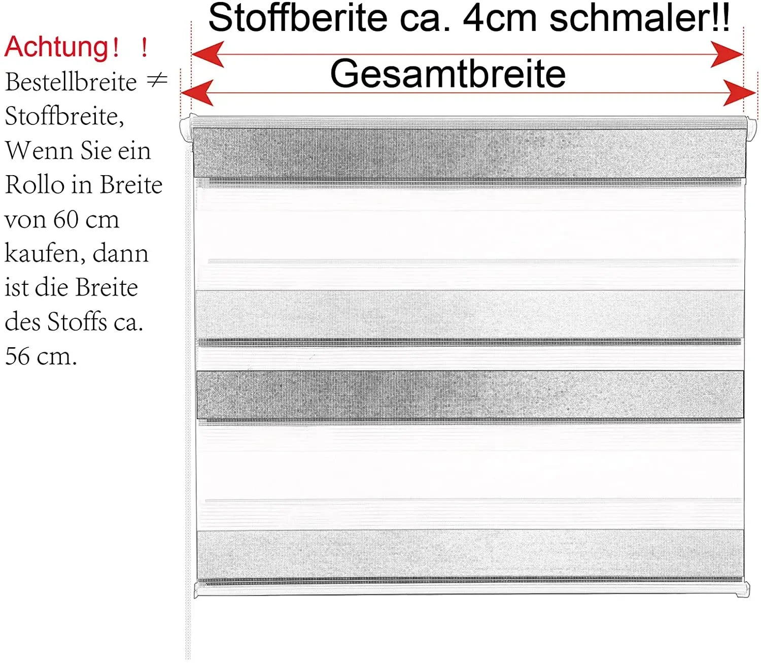 Store enrouleur double persienne tissu pour chambre salon - vue 7 sur 7