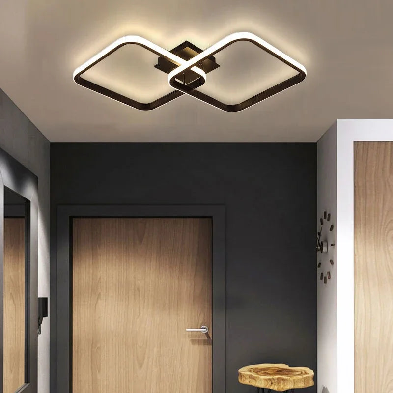 lustre led moderne pour allée couloir et intérieur - vue 4 sur 24