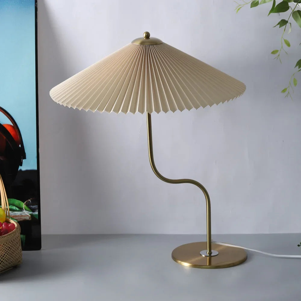 lampe à poser rétro en forme de parapluie décoratif pivotant - vue 6 sur 12