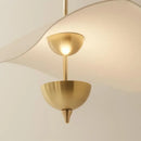 lustre nordique suspendu en acrylique art feuille de lotus moderne