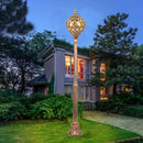 lampadaire de jardin à tête unique en led décoratif