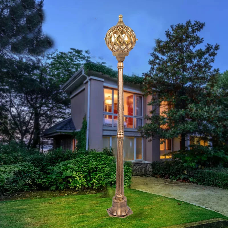 lampadaire de jardin à tête unique en led décoratif - vue 4 sur 8