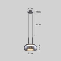 Suspension en verre pour restaurant