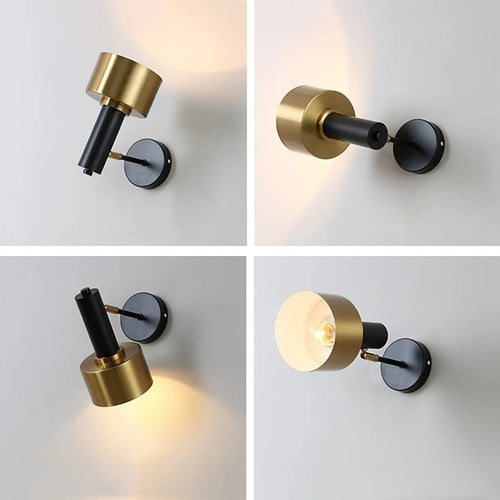 applique murale rotative en métal design pour intérieur élégant