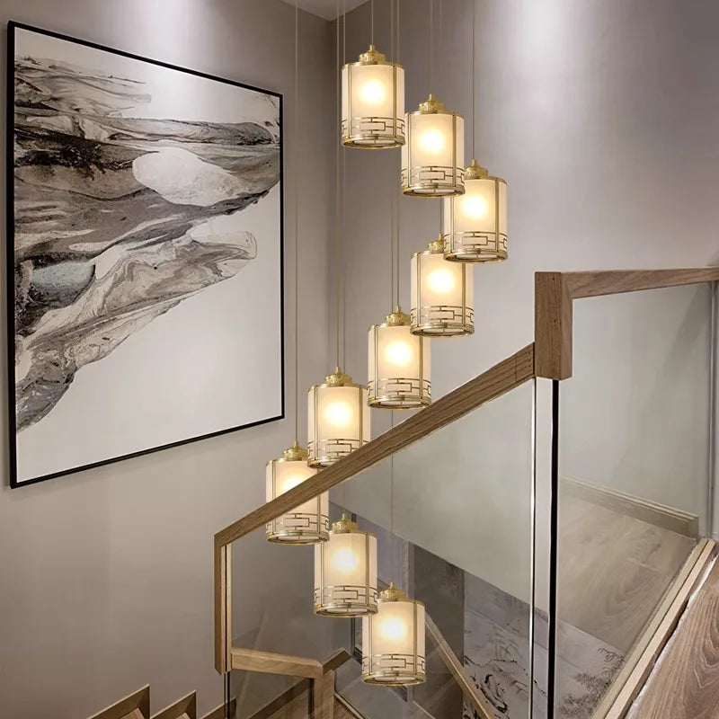 lustre vintage moderne led pour éclairage intérieur - vue 4 sur 15