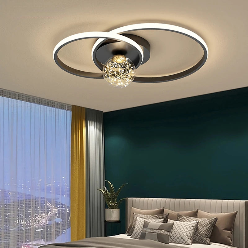 lustre led moderne nordique simple boule pour intérieur