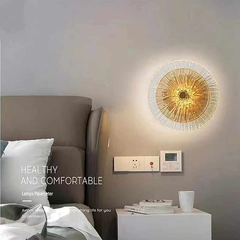 Nordique créatif LED verre applique moderne Simple combinaison applique salon chambre Restaurant luxe décoration applique murale - vue 5 sur 12