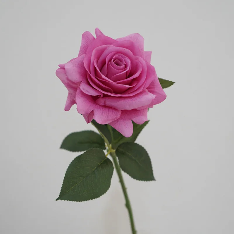 rose artificielle en latex pour décoration florale et mariage - vue 2 sur 6