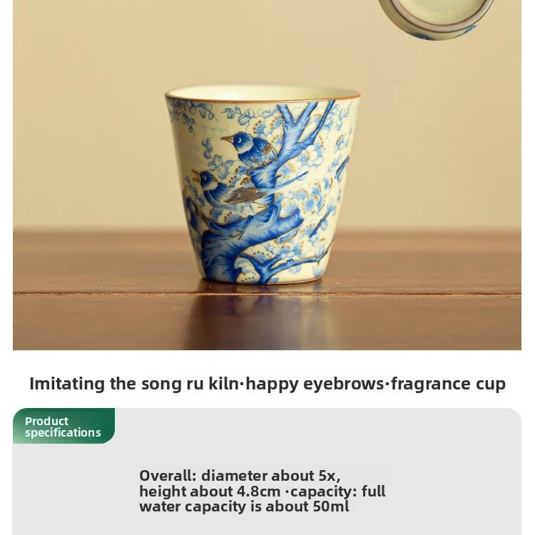 Tasses à thé ru kiln céramique style classique