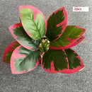 feuilles de phénix artificielles décoration verte en plastique