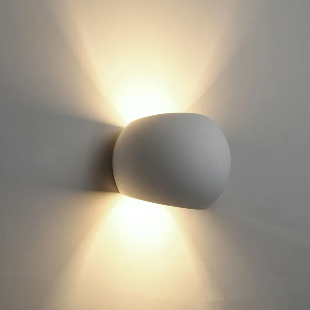Lampe de applique murale LED moderne G9 5W applique murale en gypse appliques intérieure chevet chambre salon décor éclairage maison cuisine éclairage