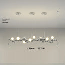 suspension à led artistique à intensité variable pour éclairage intérieur