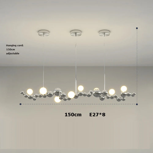 suspension à led artistique à intensité variable pour éclairage intérieur