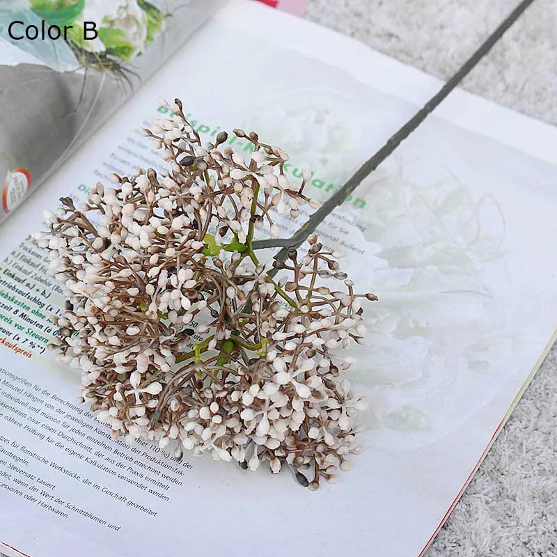 plantes artificielles rétro framboises pour décoration DIY maison - vue 8 sur 13